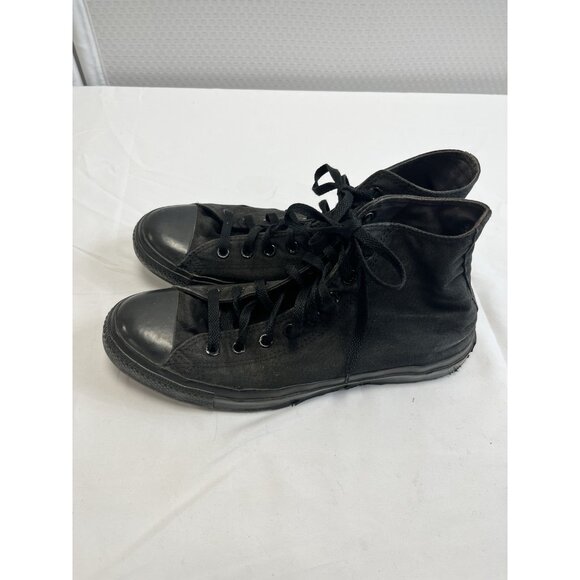 VTG Men’s Black Size 10 Converse High Tops Distressed/Grunge/Retro 🤩 - Picture 4 of 10